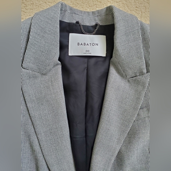 NWOT Aritzia Babaton Samuel Houndstooth Blazer - Picture 6 of 8